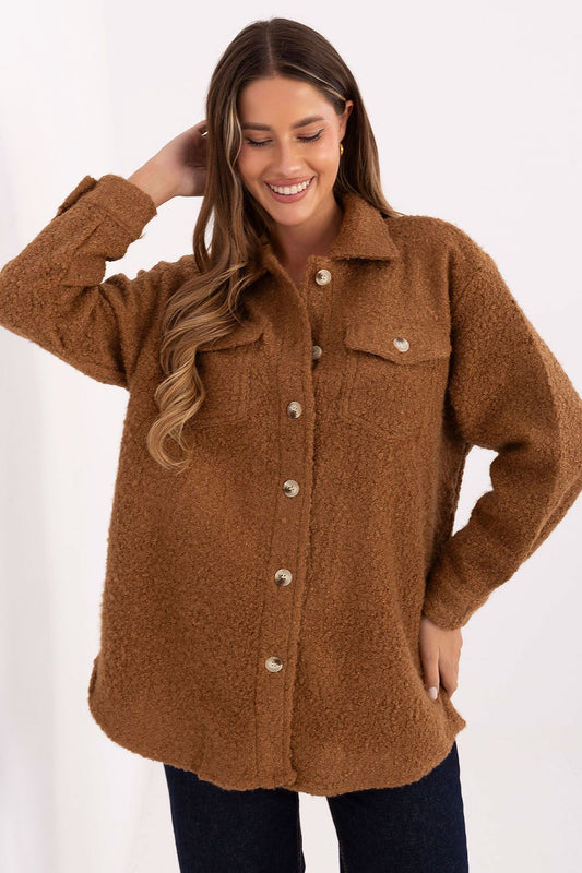  Koszula Damska Model IT-KR-1709.85 Camel - Factory Price 