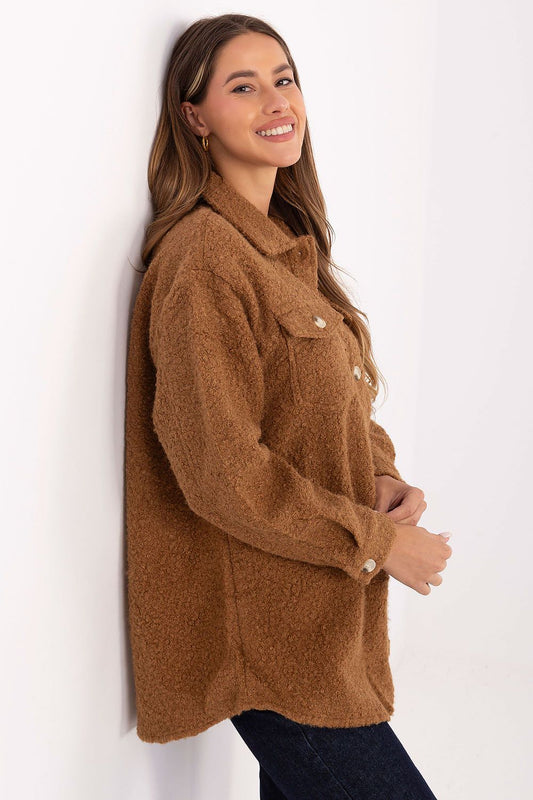   Koszula Damska Model IT-KR-1709.85 Camel - Factory Price 