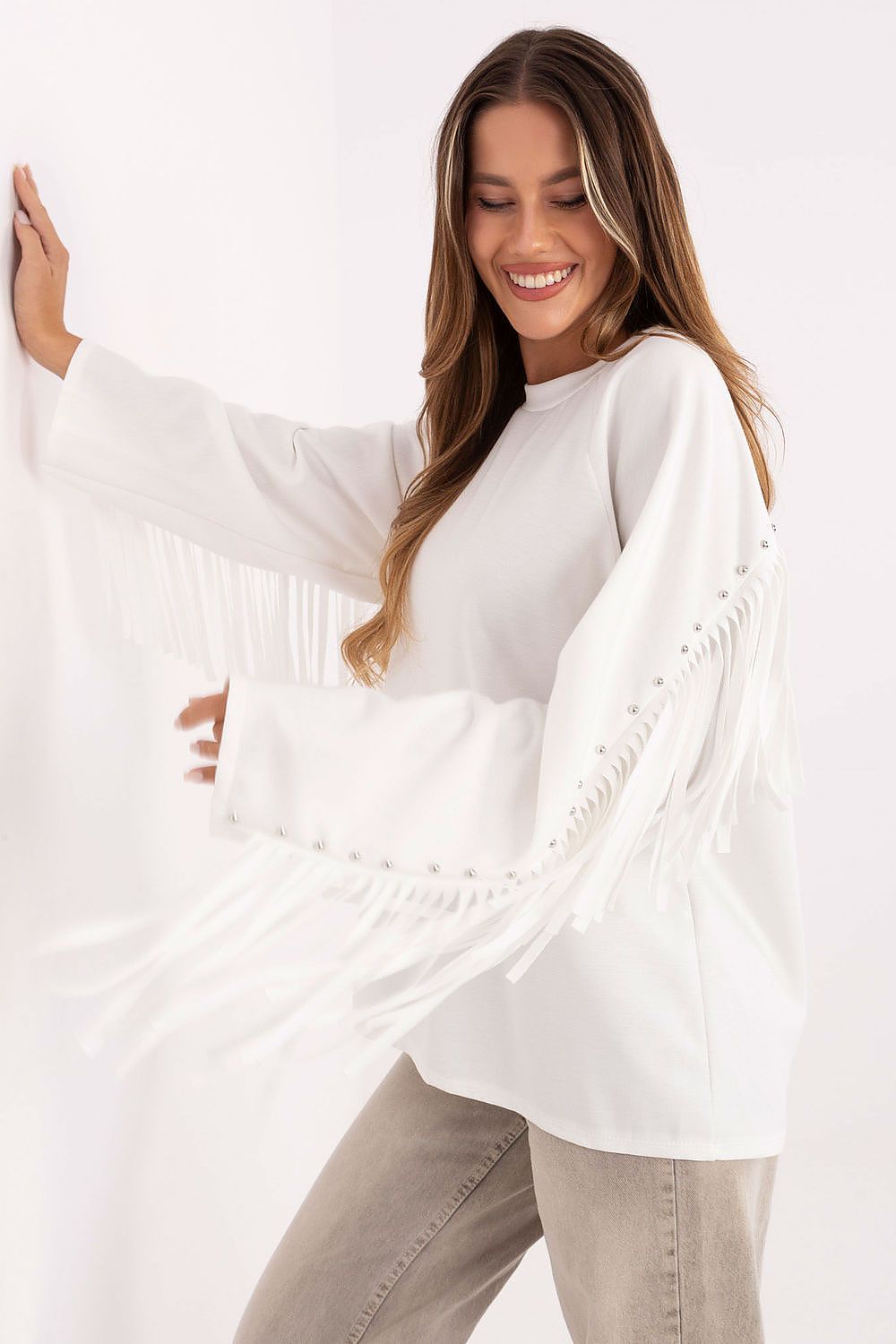  Bluza Damska Model IT-BZ-21695.10 White - Factory Price 