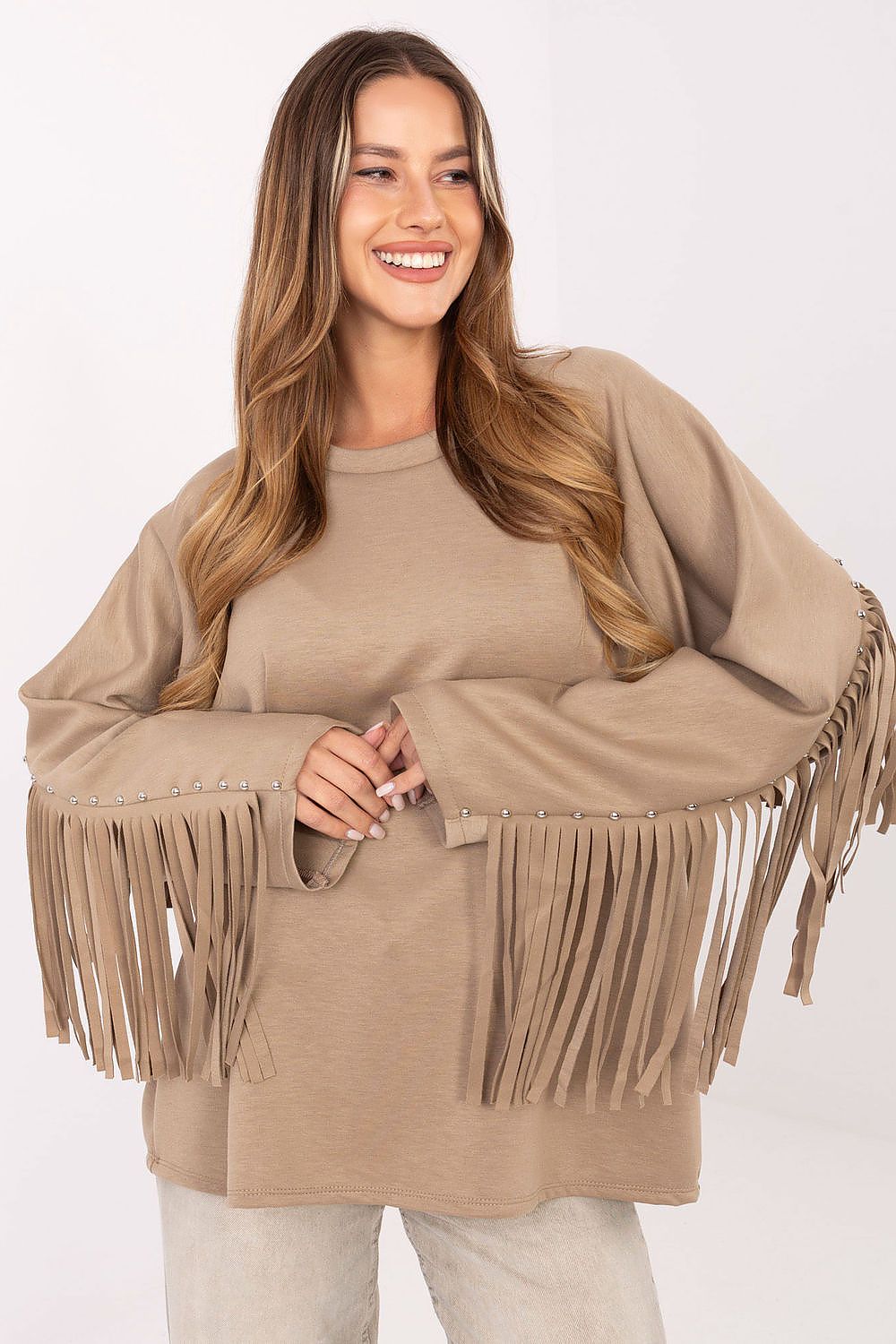   Bluza Damska Model IT-BZ-21695.10 Dark Beige - Factory Price 