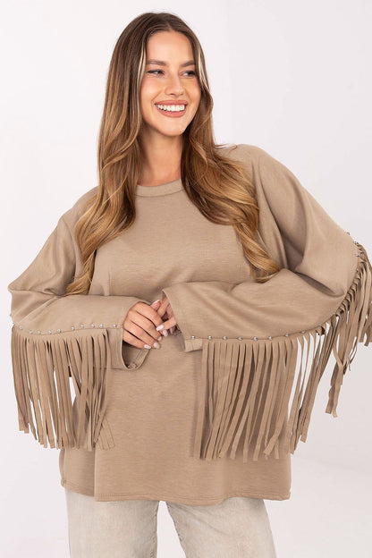   Bluza Damska Model IT-BZ-21695.10 Dark Beige - Factory Price 