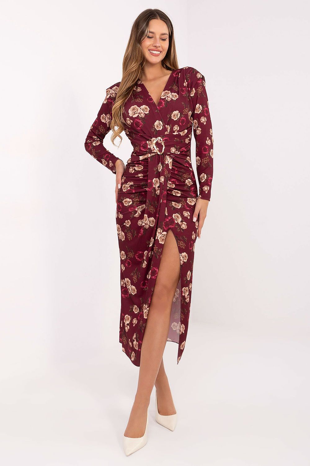   Sukienka Model IT-SK-21625-2.28 Bordo - Italy Moda 