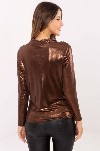   Bluzka Model DHJ-BZ-15268.30 Brown - Italy Moda 