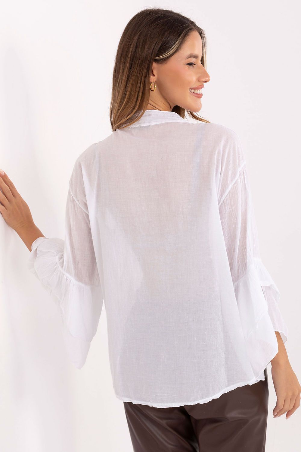   Koszula Damska Model MI-KS-92330.07 White - Italy Moda 