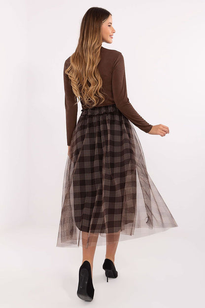  Spódnica Model MI-SD-271329-2.02 Brown - Italy Moda 