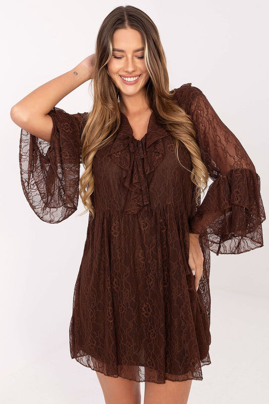  Sukienka Model MI-SK-62435.16 Brown - Italy Moda 