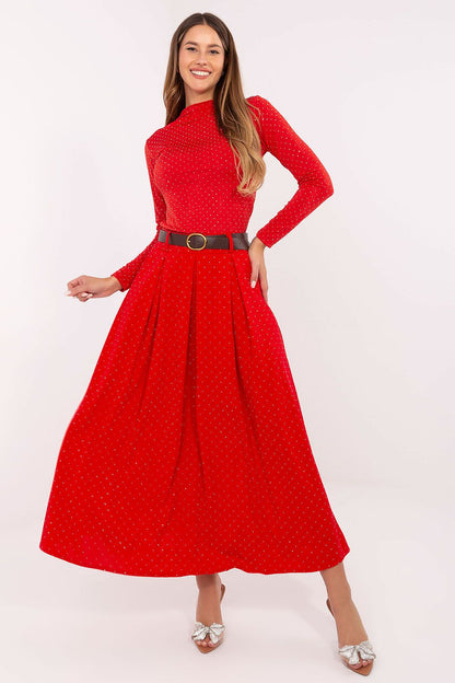  Spódnica Model DHJ-SD-19720-1.32 Red - Italy Moda 