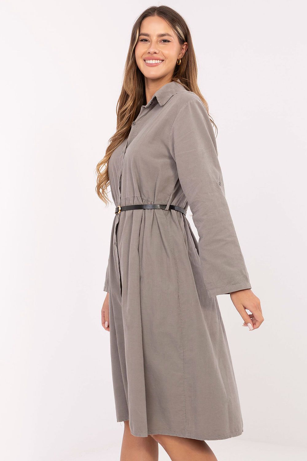  Sukienka Model MI-SK-92400.17 Dark Beige - Italy Moda 