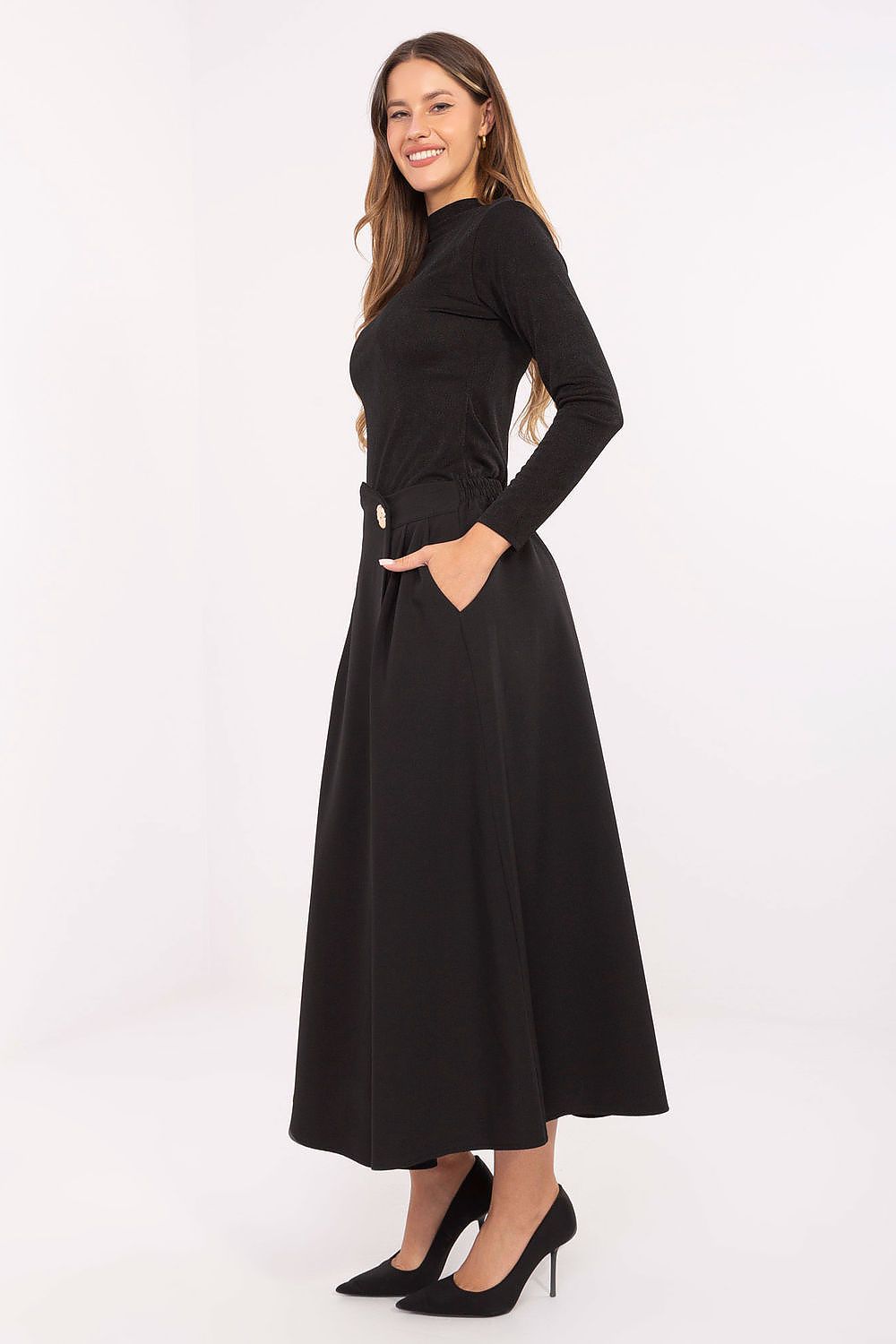 Spódnica Model IT-SD-81036.32 Black - Rue Paris 