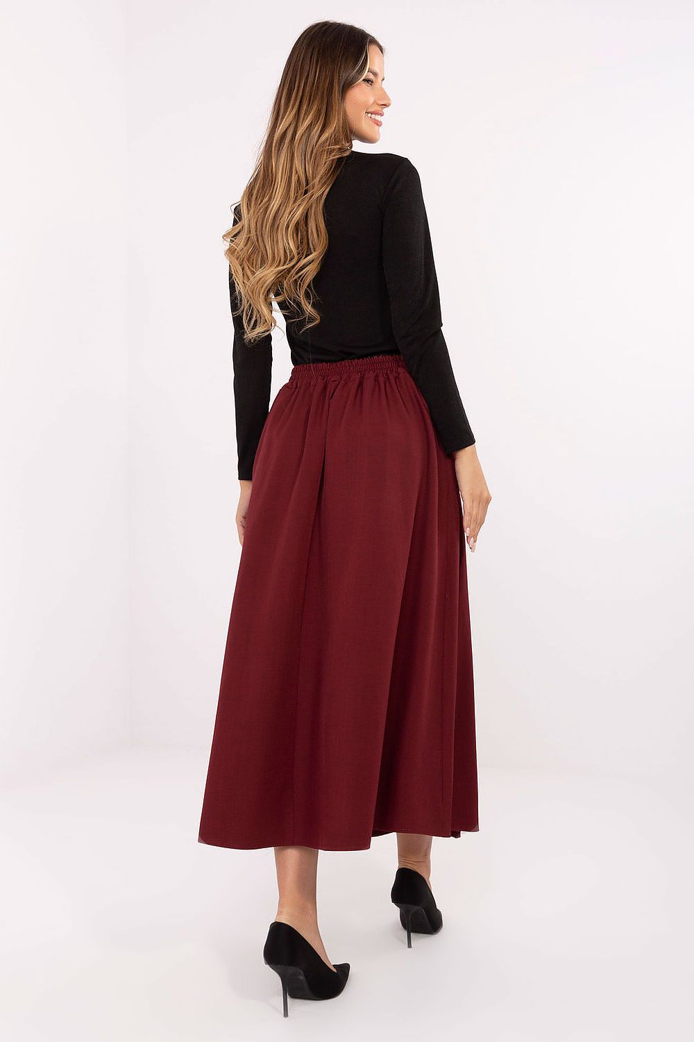  Spódnica Model IT-SD-81036.32 Bordo - Rue Paris 