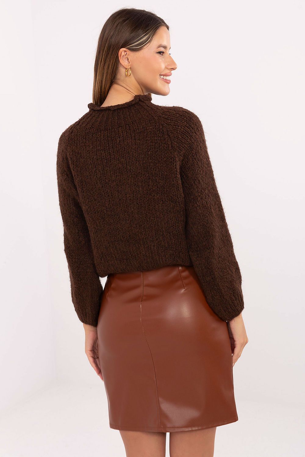  Spódnica Model IT-SD-FL3019.83 Light Brown - Rue Paris 