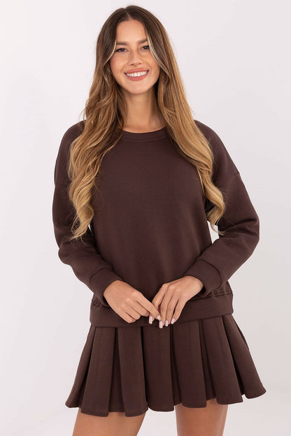  Sukienka Model MI-SK-3249.98 Dark Brown - Rue Paris 