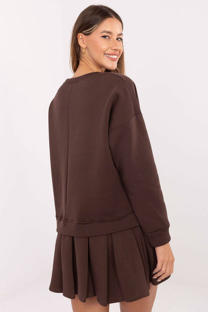  Sukienka Model MI-SK-3249.98 Dark Brown - Rue Paris 