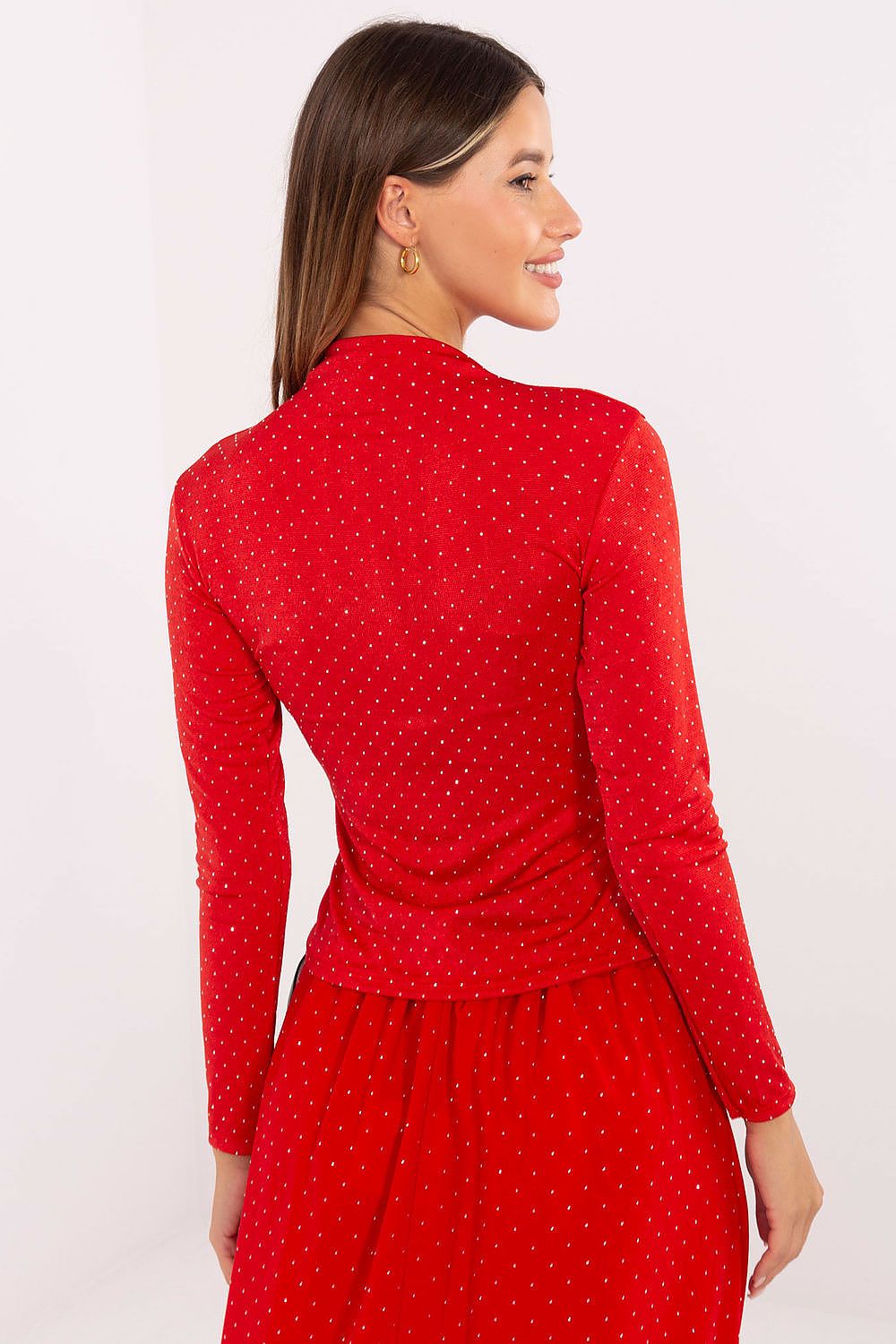   Bluzka Model IT-BZ-15368-1.04 Red - Rue Paris 