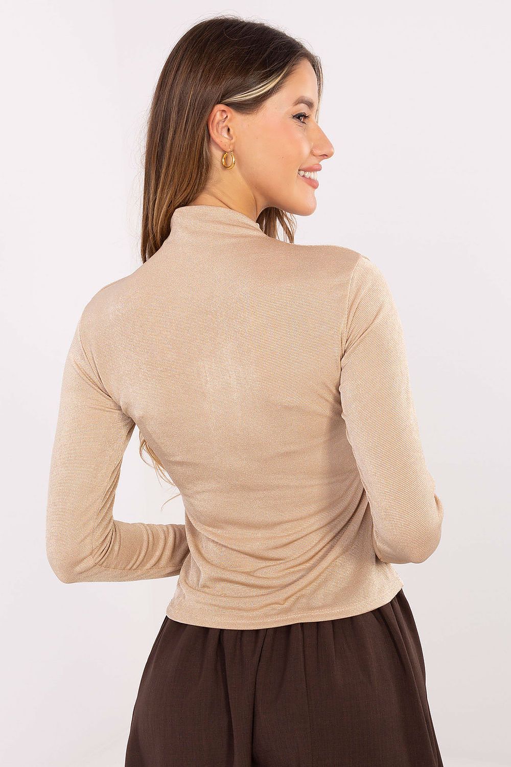   Bluzka Model IT-BZ-15368.03 Beige - Rue Paris 