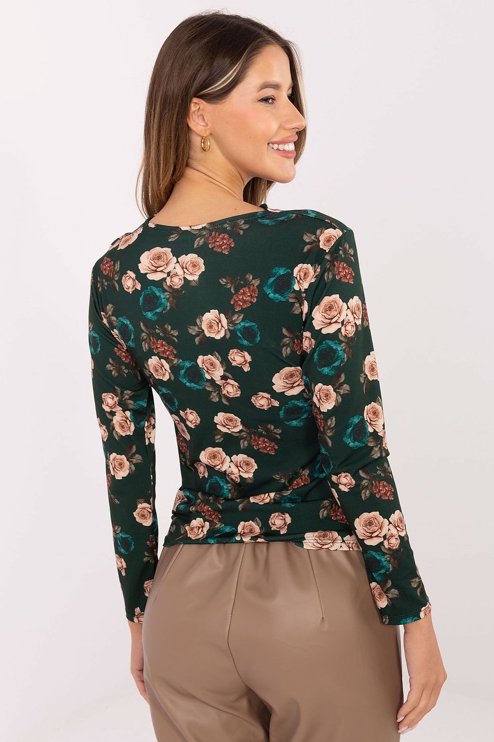   Bluzka Model IT-BZ-20315-1.19P Dark green - Rue Paris 
