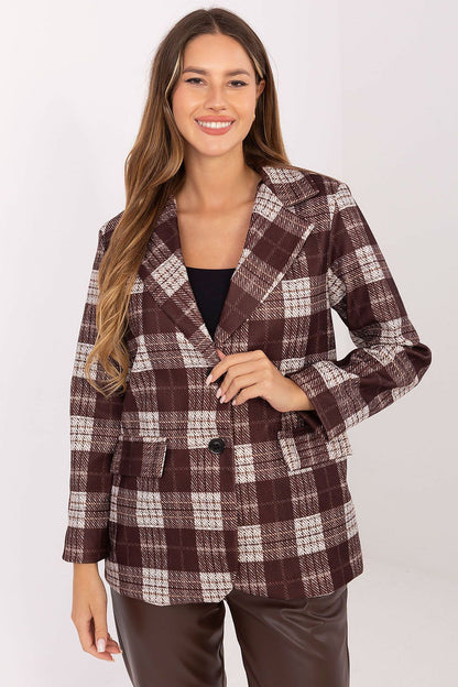   Marynarka Model MI-MA-4195.18 Brown - Rue Paris 