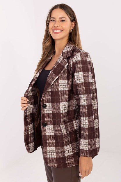   Marynarka Model MI-MA-4195.18 Brown - Rue Paris 