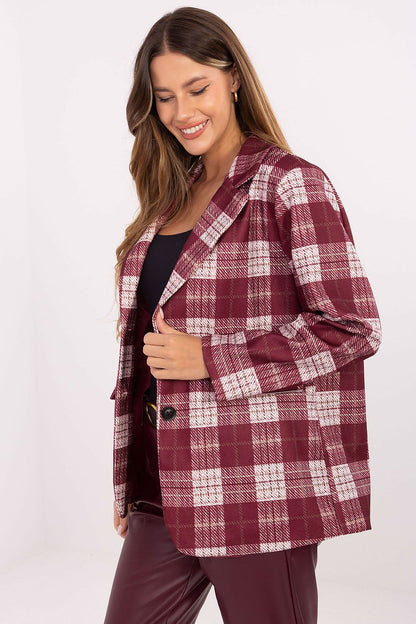   Marynarka Model MI-MA-4195.18 Bordo - Rue Paris 