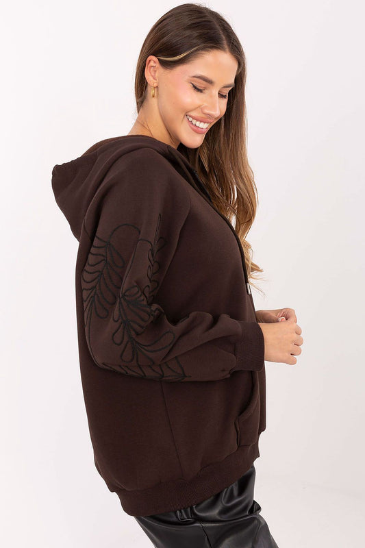  Bluza Damska Model RV-BL-A911.22 Dark Brown - Relevance 