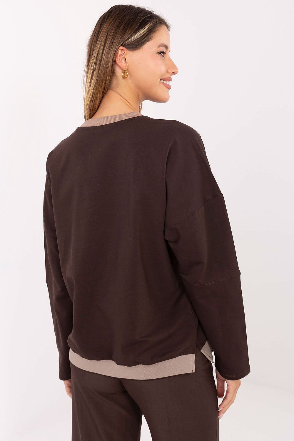   Bluza Damska Model RV-BZ-A907.08P Dark Brown - Relevance 