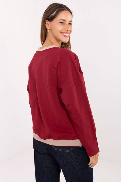   Bluza Damska Model RV-BZ-A907.08P Bordo - Relevance 
