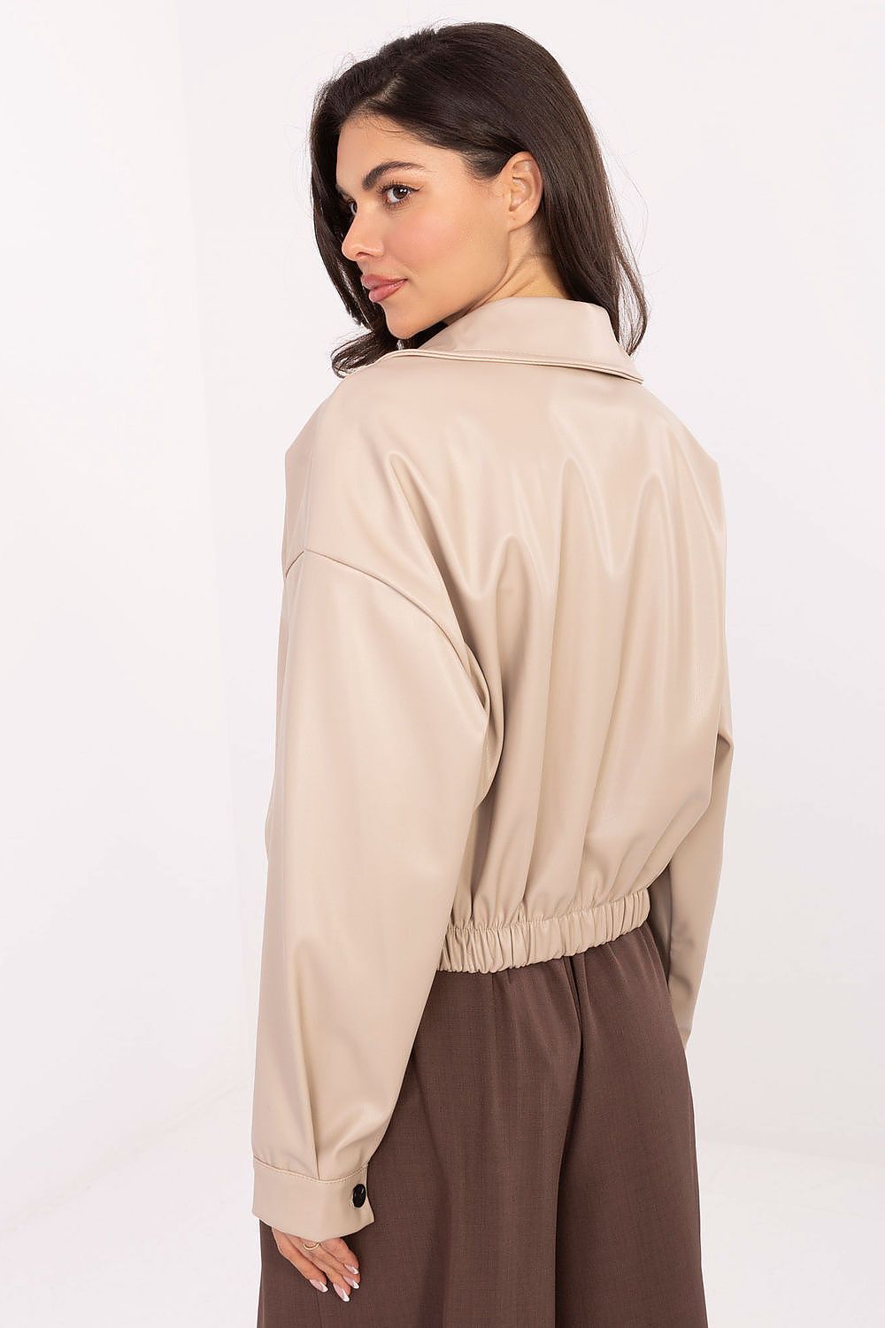   Kurtka Damska Model IT-KR-FL9707.34 Light Beige - Rue Paris 