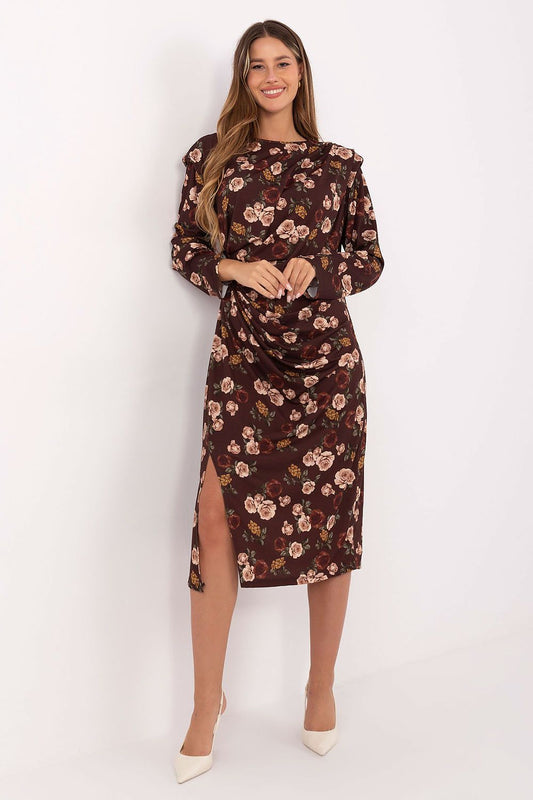  Sukienka Model IT-SK-20057-1.02 Brown - Rue Paris 