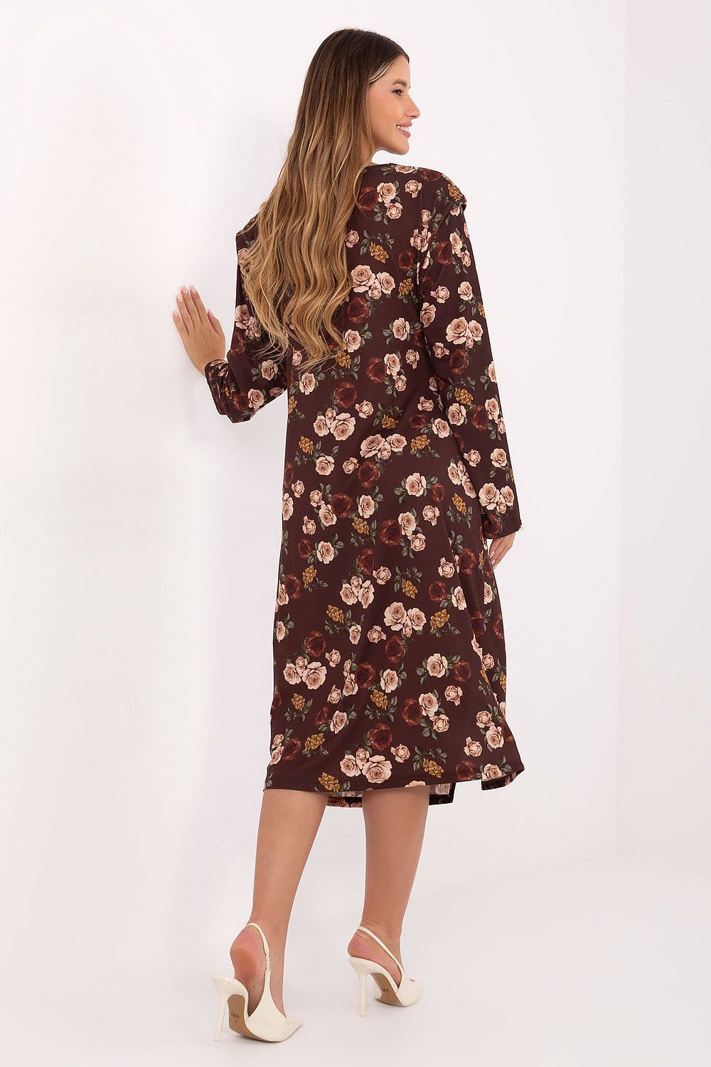  Sukienka Model IT-SK-20057-1.02 Brown - Rue Paris 