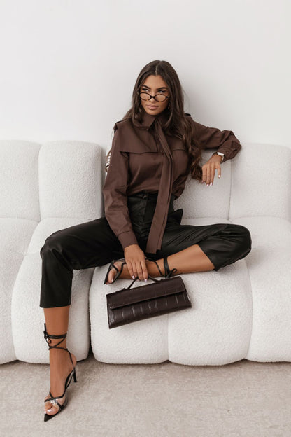   Koszula Damska Model Milo 404899487 Brown - LaBalancia 