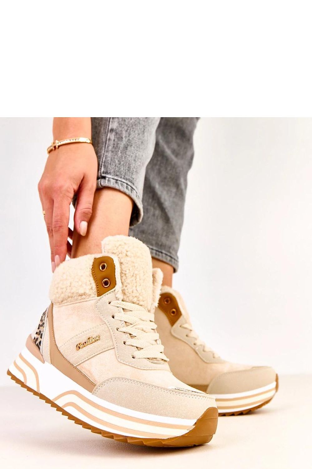   Buty Sportowe Model Mirasen EX5623-2 Beige - Solea 