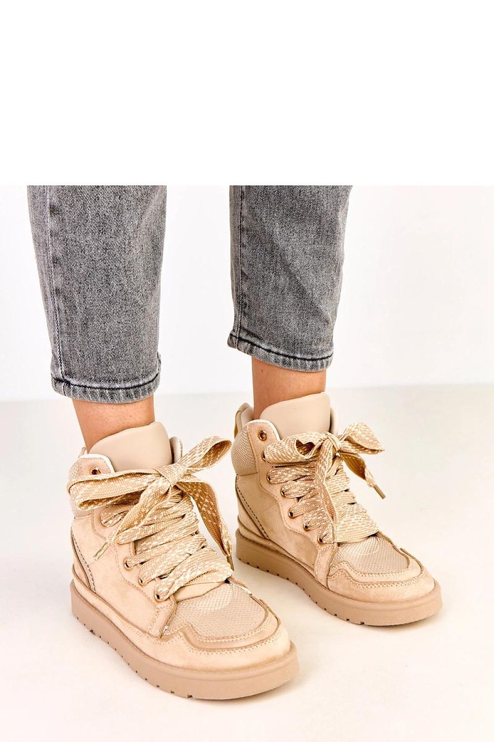   Buty Sportowe Model Klevis C2077-3 Beige - Solea 