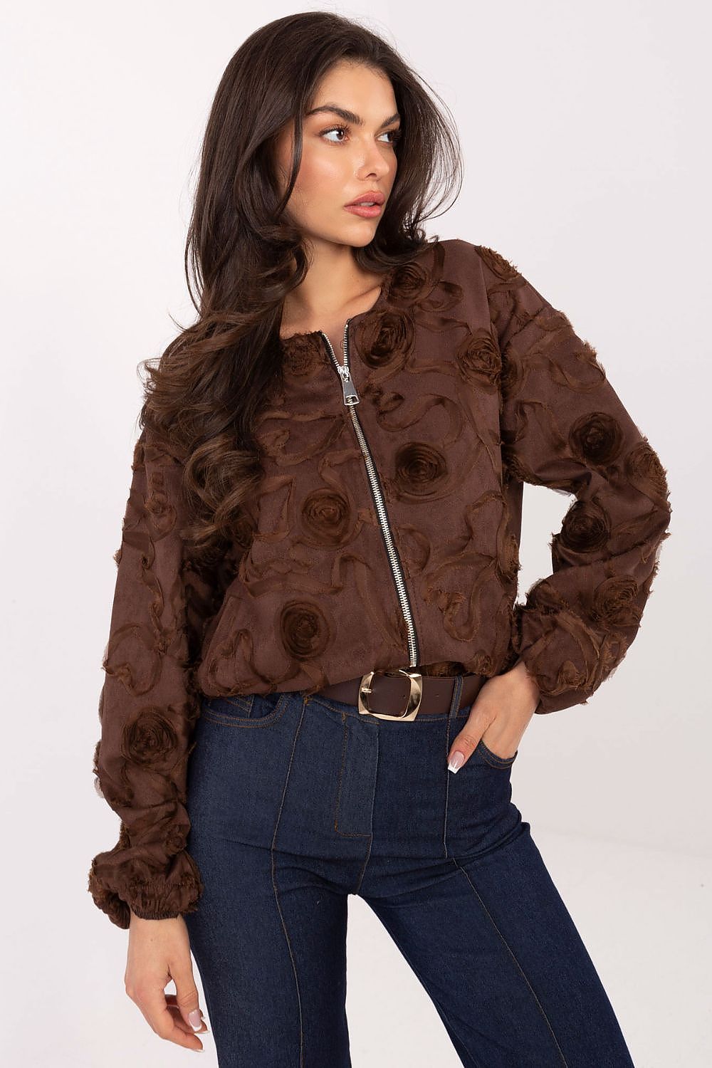   Kurtka Damska Model IT-KR-5776.66 Brown - Rue Paris 