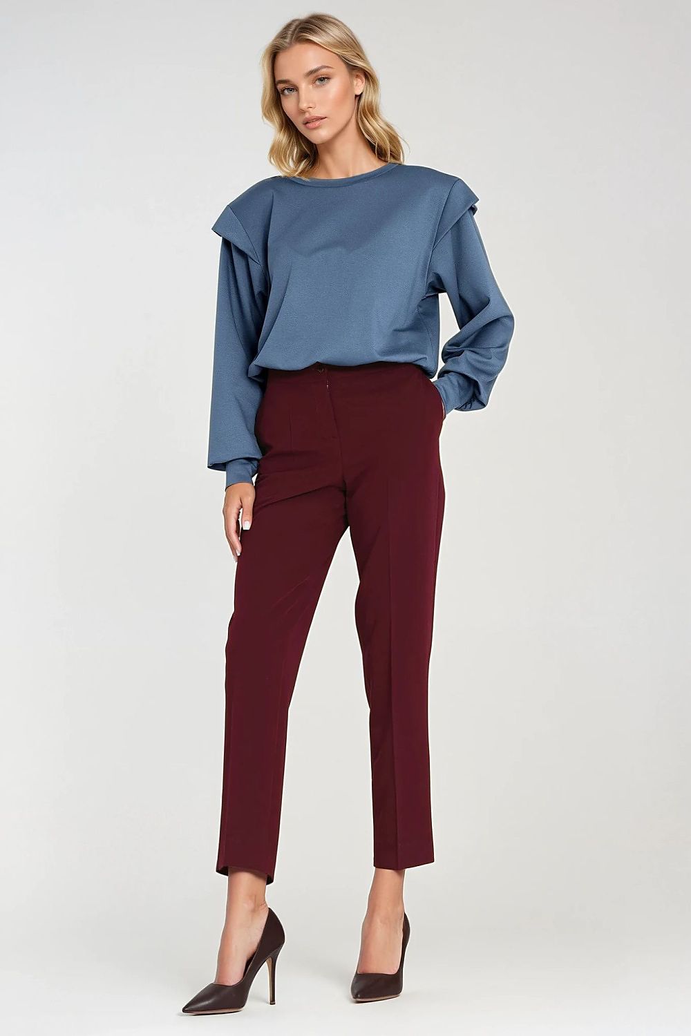   Bluza z wysokimi ściągaczami BL10 Cobalt - Nife 