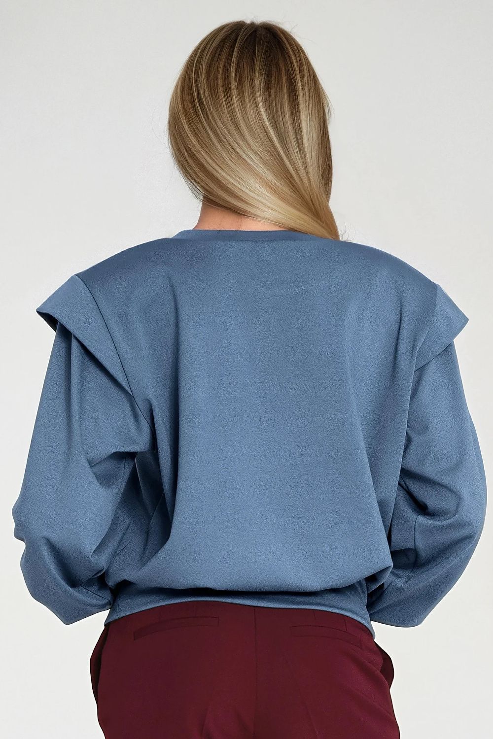   Bluza z wysokimi ściągaczami BL10 Cobalt - Nife 