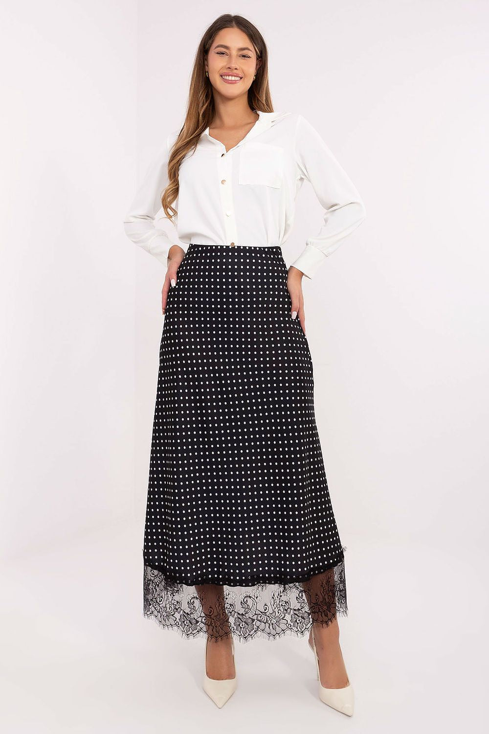  Spódnica Model MI-SD-4213.52 Black - Rue Paris 