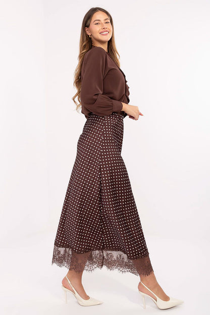  Spódnica Model MI-SD-4213.52 Brown - Rue Paris 