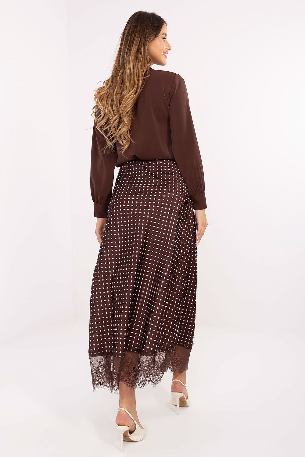  Spódnica Model MI-SD-4213.52 Brown - Rue Paris 