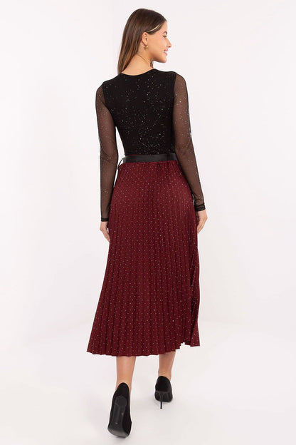  Spódnica Model MI-SD-121402.59 Bordo - Rue Paris 