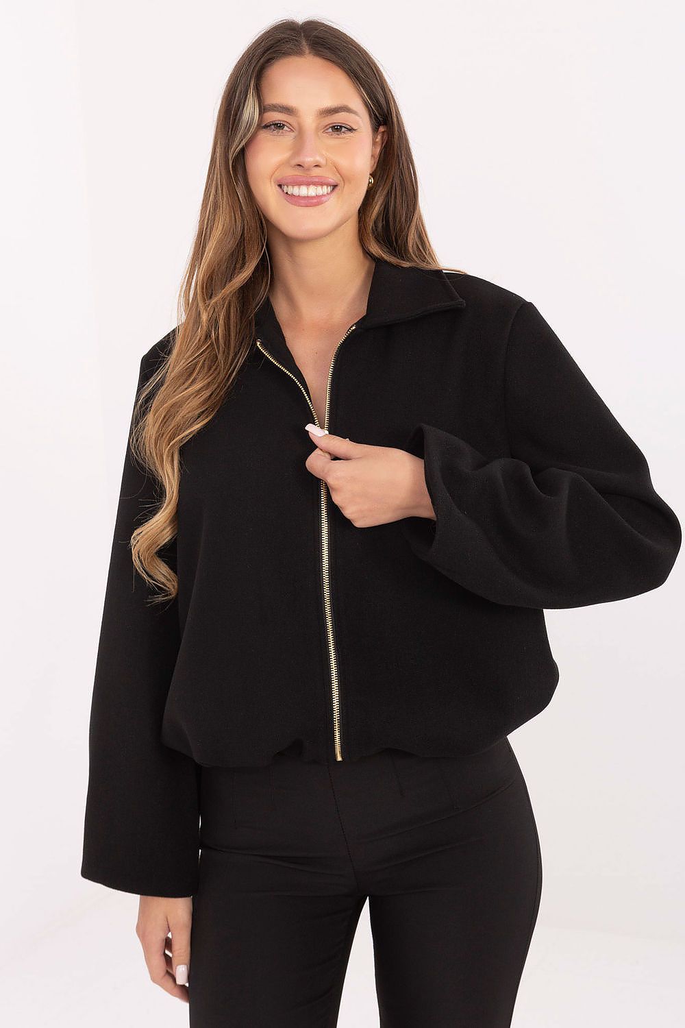   Kurtka Damska Model IT-KR-FL9725.08P Black - Rue Paris 