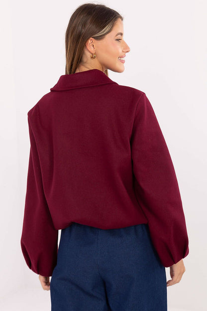   Kurtka Damska Model IT-KR-FL9725.08P Bordo - Rue Paris 