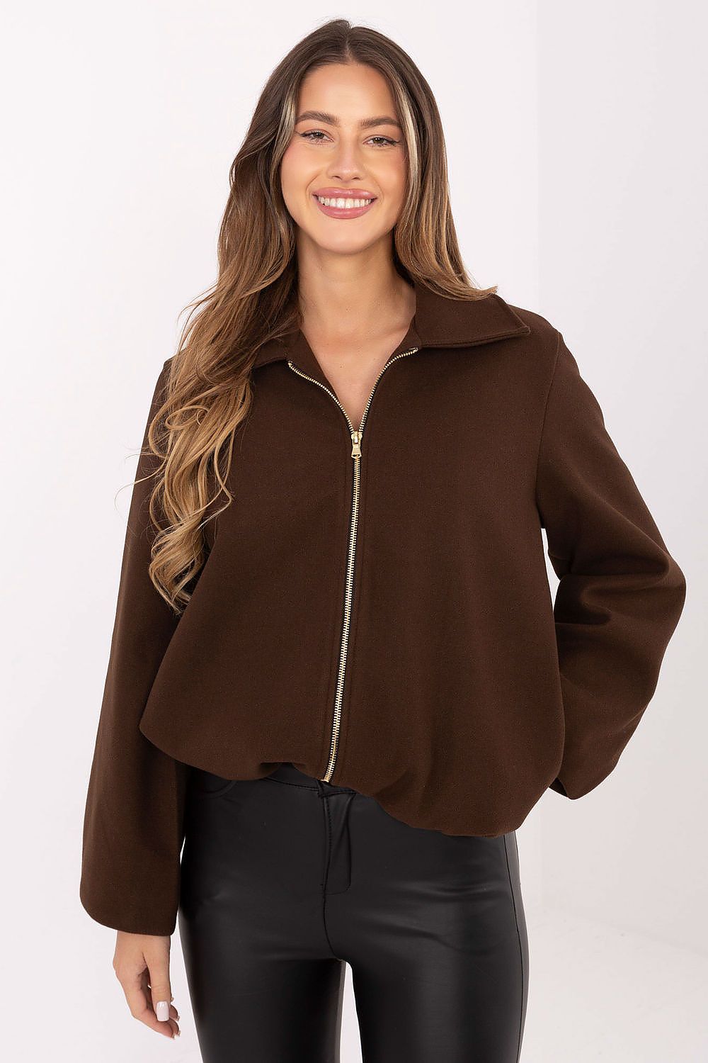   Kurtka Damska Model IT-KR-FL9725.08P Brown - Rue Paris 