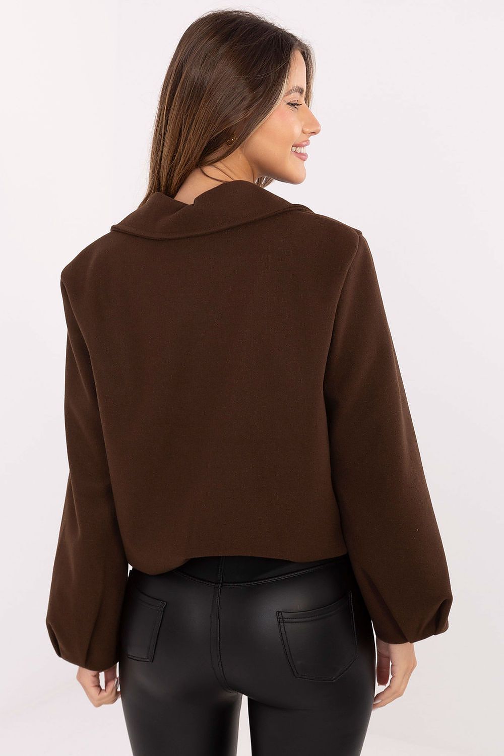   Kurtka Damska Model IT-KR-FL9725.08P Brown - Rue Paris 