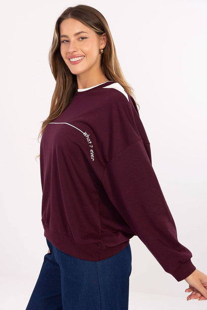   Bluza Damska Model RV-BL-A940.60 Bordo - Relevance 