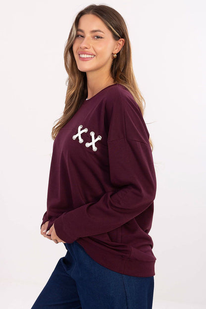   Bluza Damska Model RV-BL-A941.58 Bordo - Relevance 