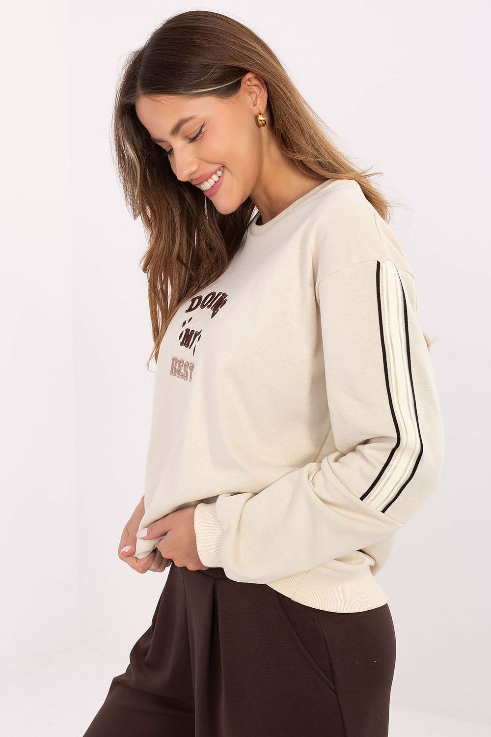   Bluza Damska Model RV-BL-A942.62 Light Beige - Relevance 