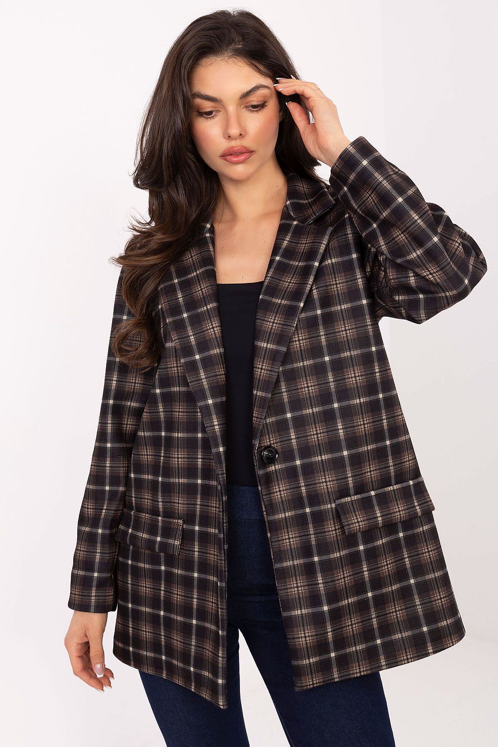   Marynarka Model IT-MA-21739.16P Black - Italy Moda 