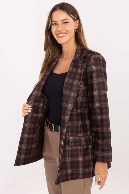   Marynarka Model IT-MA-21739.16P Dark Brown - Italy Moda 