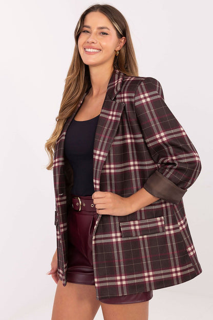   Marynarka Model IT-MA-21739.16P Brown - Italy Moda 