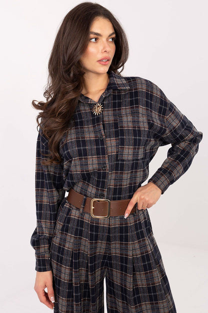   Koszula Damska Model IT-KS-GT9880.12P Navy - Italy Moda 